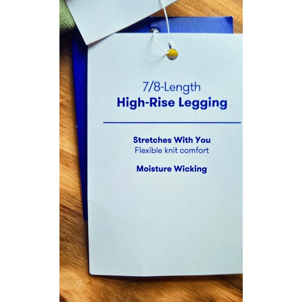 JoyLab Women's Seamless High Rise 7/8 Leggings Army Green Flexible Size Small - Picture 5 of 8